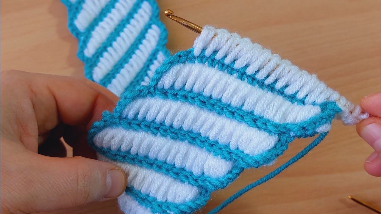 Super easy tunisian very cool crochet. bu tığ işine bayılacaksınız