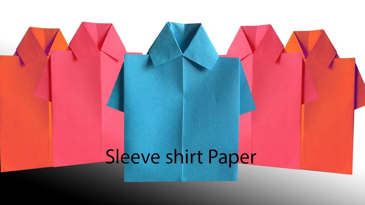 T shirt no tie paper craft ideas to create . . Origami Step by step   #laksong