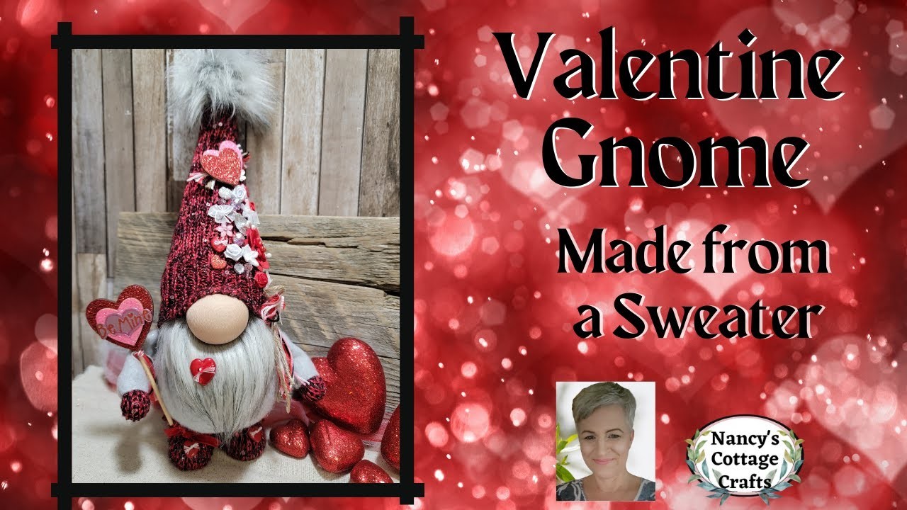 Valentine's  Day Gnome: How to make a Gnome; DIY Gnomes: Valentine's Day Gift Idea
