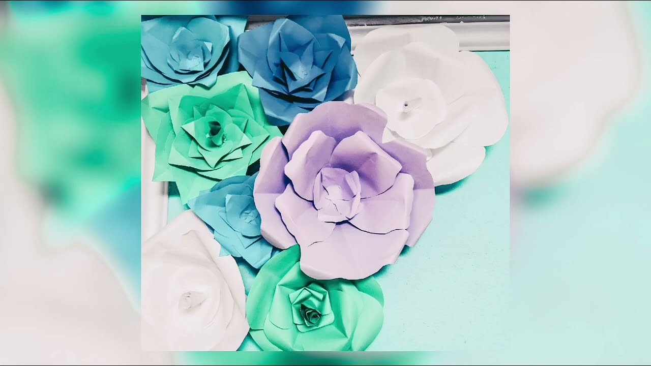 Wall of Paperflowers - DIY