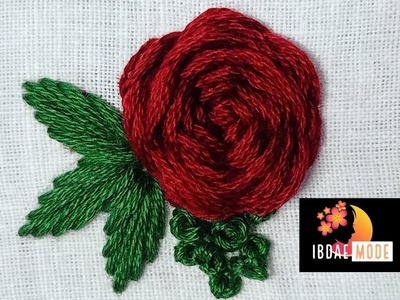 Woven rose hand embroidery work