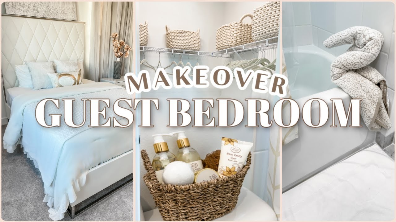 2023 GUEST BEDROOM MAKEOVER | HOW I GET READY FOR GUEST | CLEAN & DECORATE WITH ME 2023