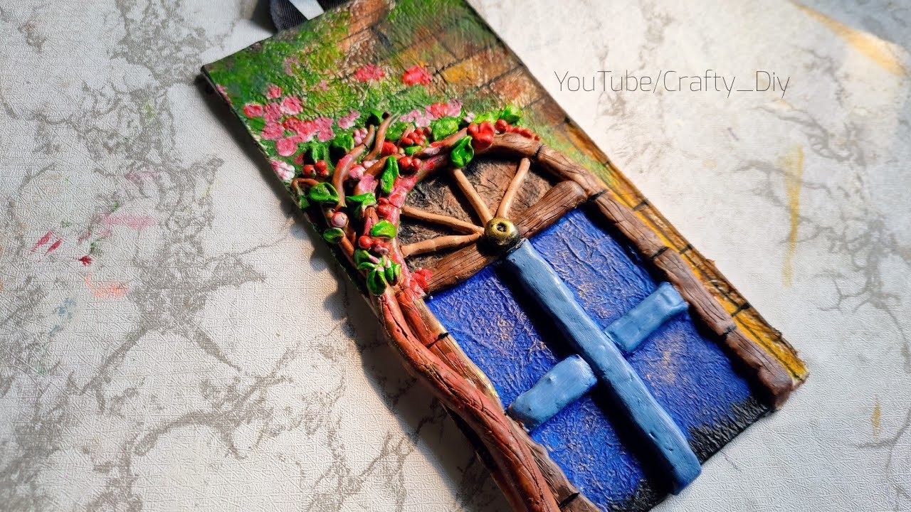 3D clay art|Diy craft from chocolate Box|Best out of Waste|Clay art painting|