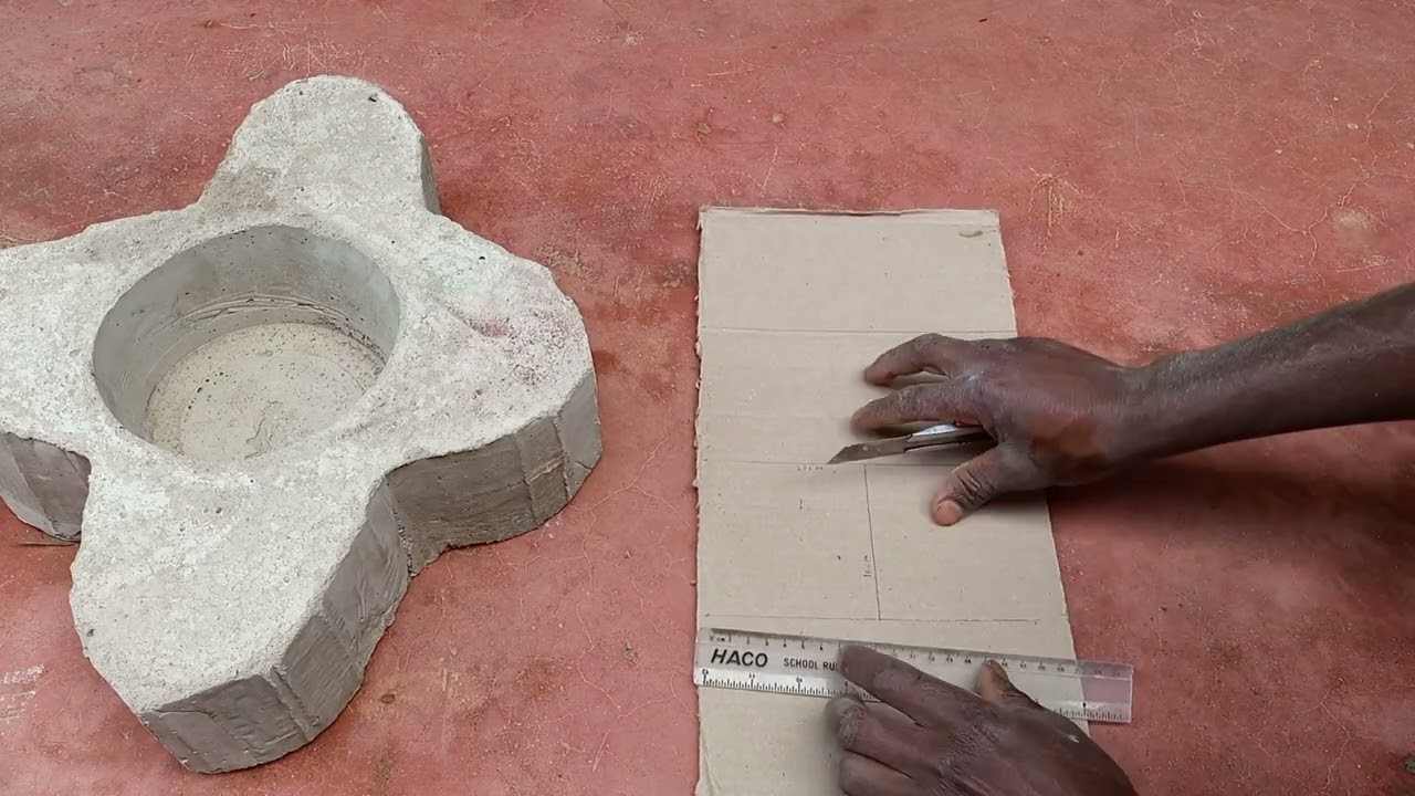 Cartons + Sand + Cement-- DIY Project Using Cartons And Cement For Garden Decorations
