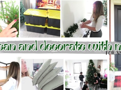 CLEAN AND DECORATE WITH ME | SPEED CLEANING | CLEANING MOTIVATION | DECORATING FOR CHRISTMAS 2022