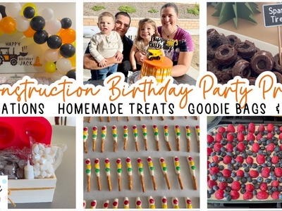 Construction Birthday Party Prep | JACK'S FIRST BIRTHDAY PARTY