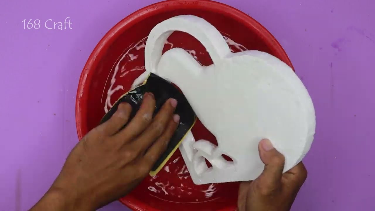 Craft Work To Make Kiwi Bird  | White Cement Craft