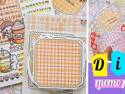 DIY memo pad at home. How to make memo pad at home. Journal supplies at home. paper craft ideas