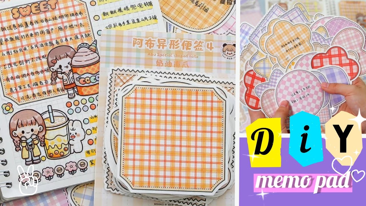 DIY memo pad at home. How to make memo pad at home. Journal supplies at home. paper craft ideas