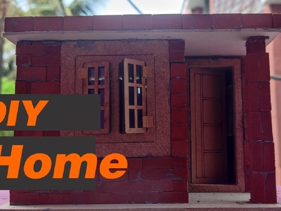 DIY Miniature Bricks House #craft #diy