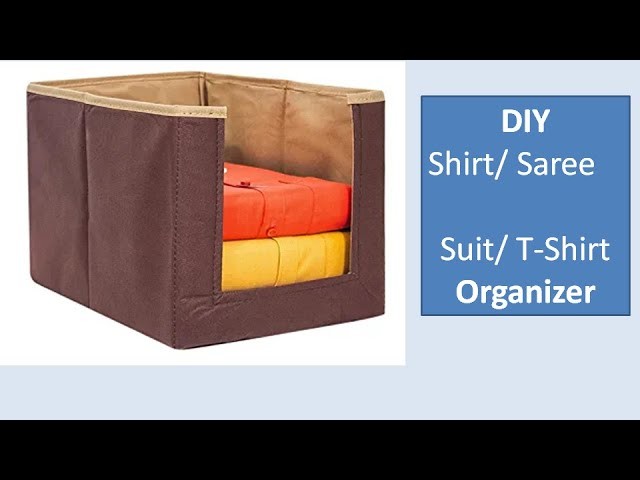 DIY wardrobe organizer| DIY shirt. saree. suit. T- Shirt organizer| organize your wardrobe