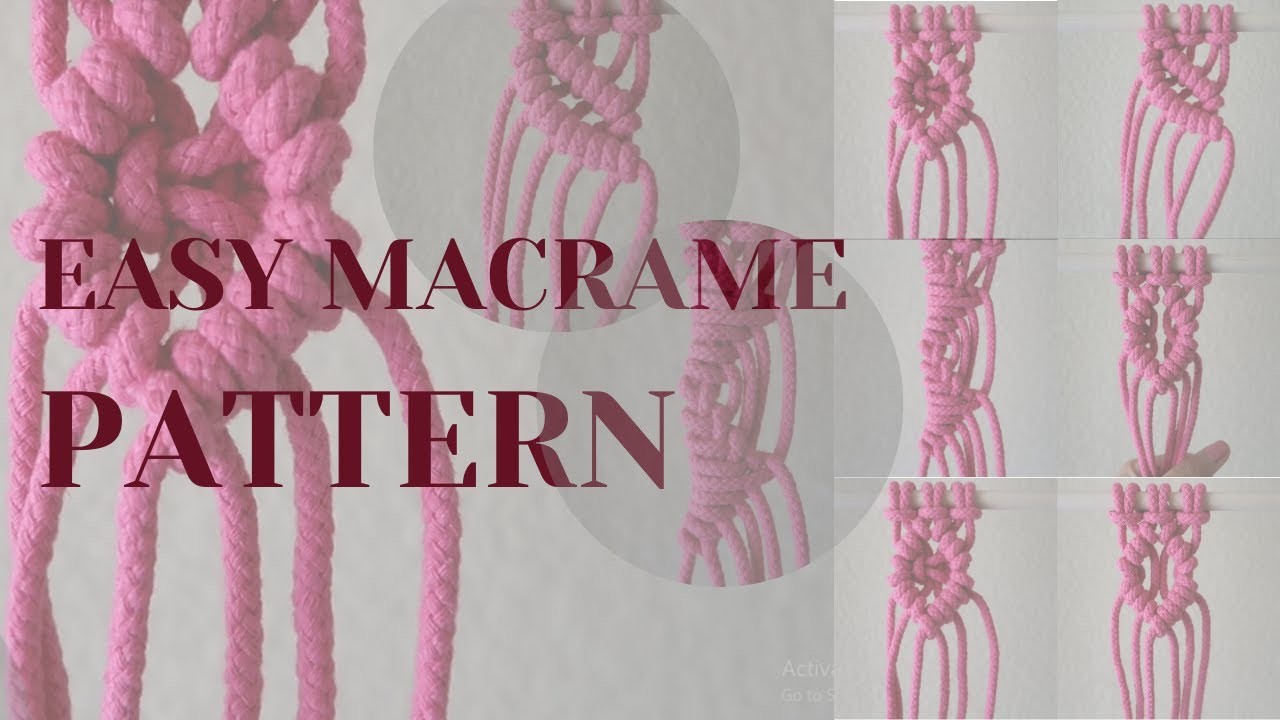 Easy Macrame Knots and Patterns for Beginners - Basic Macrame Knot Tutorial for Beginners