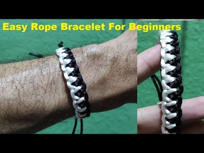 Easy Macrame Rope Bracelet For Beginners - Simple DIY Rope Bracelets - How To make Rope Bracelets