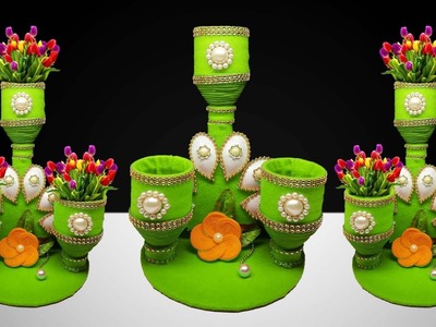 Flower vases from used plastic bottles | Best Out Of Waste | Plastic Bottle Recycling