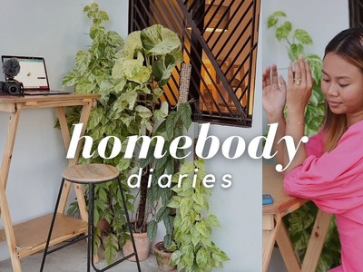 Garden makeover | DIY garden desk setup | Homebody Vlog