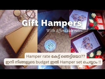 Gift hamper with Affordable rates| frame hamper setting Malayalam|hamper box #gift #box#frame #new