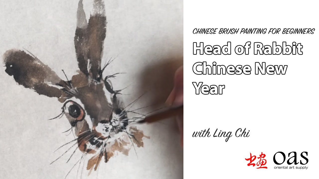 Head of the Rabbit Chinese Painting for Chinese New Year