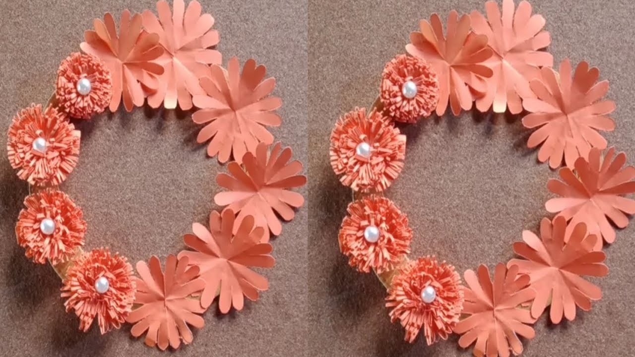 Home decoration craft.Diy paper Wallmate. paper craft