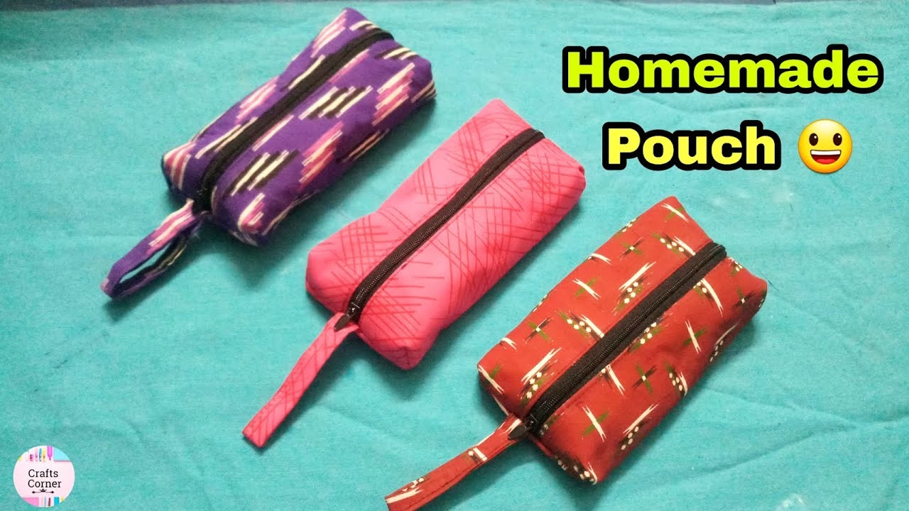 Homemade pouch making ????. giveaway winners.#craftscorner #diy #homemadepouch #crafts #giveaway