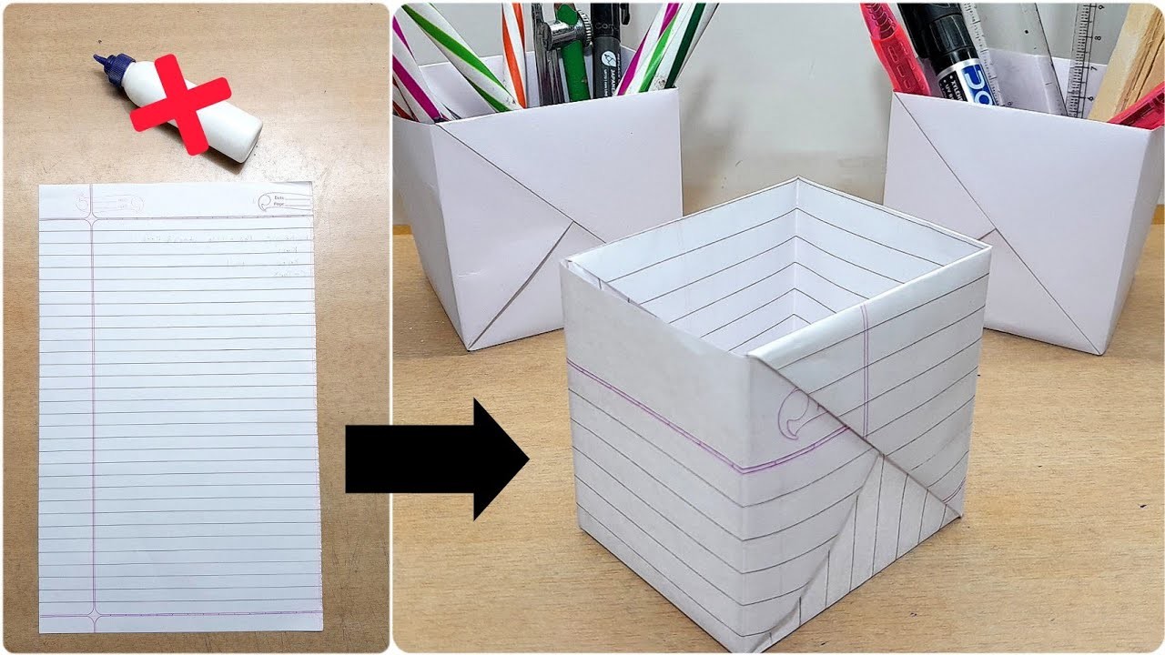 How to make a Paper Box.Paper se Box Kaise Banaen