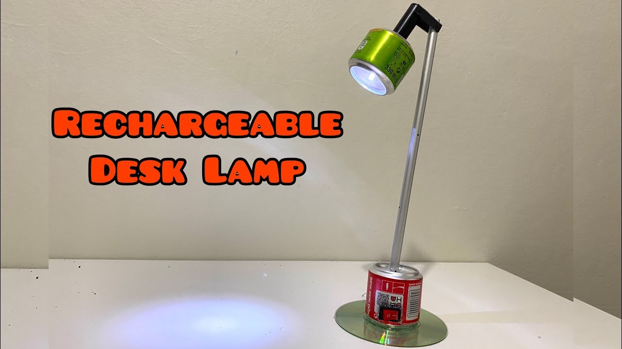 How to Make a Rechargeable Table Lamp | DIY | Homemade.