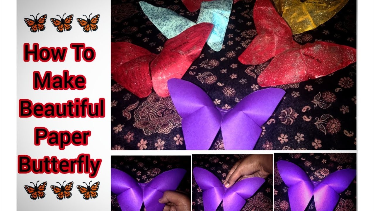 How To Make Beautiful DIY Paper Butterflies | DIY | Paper Craft | Gunjan Paul |