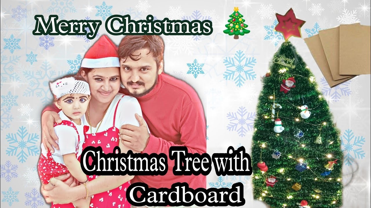 How to Make Christmas tree???? with Cardboard|| Inexpensive Christmas tree|| DIY christmas tree