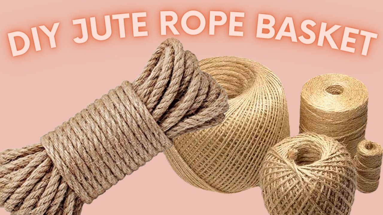 How to make Jute Rope Basket, DIY IKEA Basket, Jute rope Basket, DIY basket, سبت تخزين