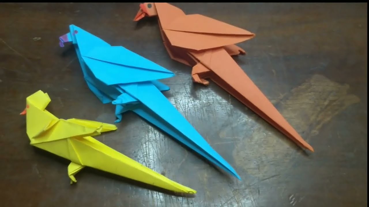 How To Make Paper Parrot new 2023 | Origami Paper Parrot #craft #origami