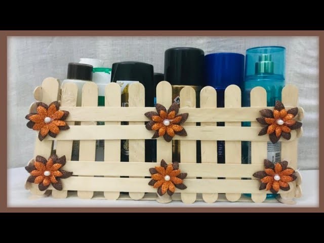 How to make Pop Sticks basket_ Pop Sticks craft-idea _ Ice cream sticks ideas