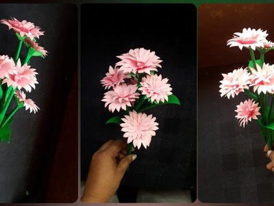 How to make realistic paper bouquet???? ||paper bouquet ||craft paper #papercrafts #diy