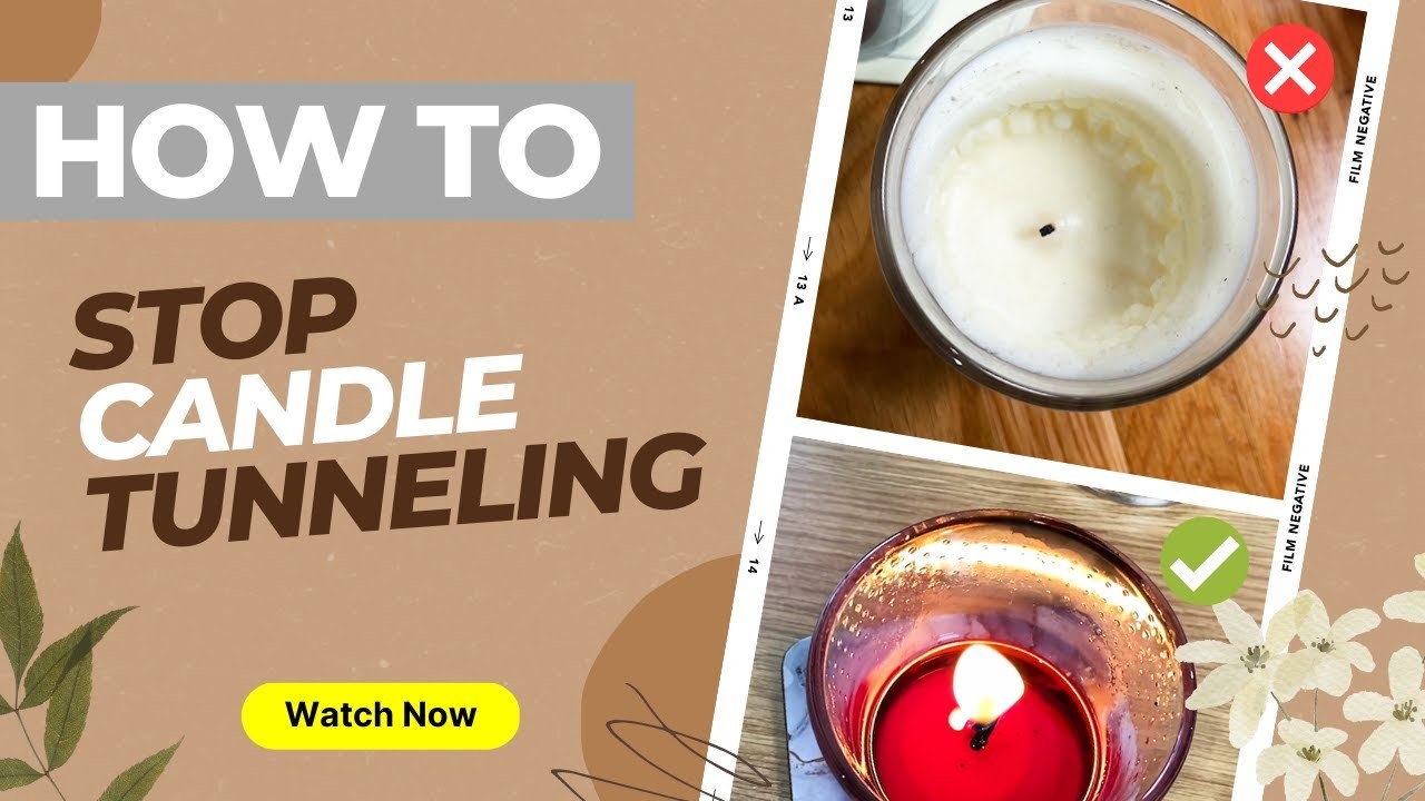 How To Stop Candle Tunneling. Burning Down The Middle of The Jar - How Did I Not Know This!?