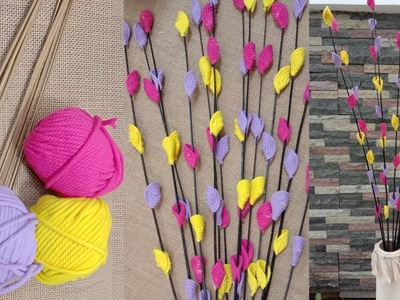 New Design Flowers from Cotton Rope & Broom Sticks || Bunga Tali katun