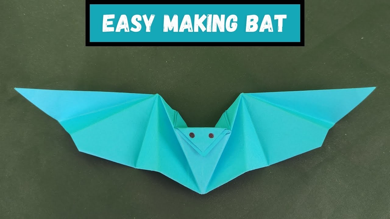 ORIGAMI EASY - make bats using origami | video tutorial