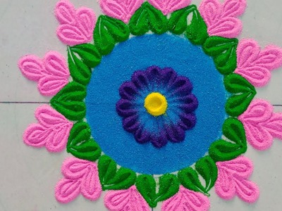 Simple new year special rangoli designs.2023 special rangoli designs.easy & simple 10 rangoli design