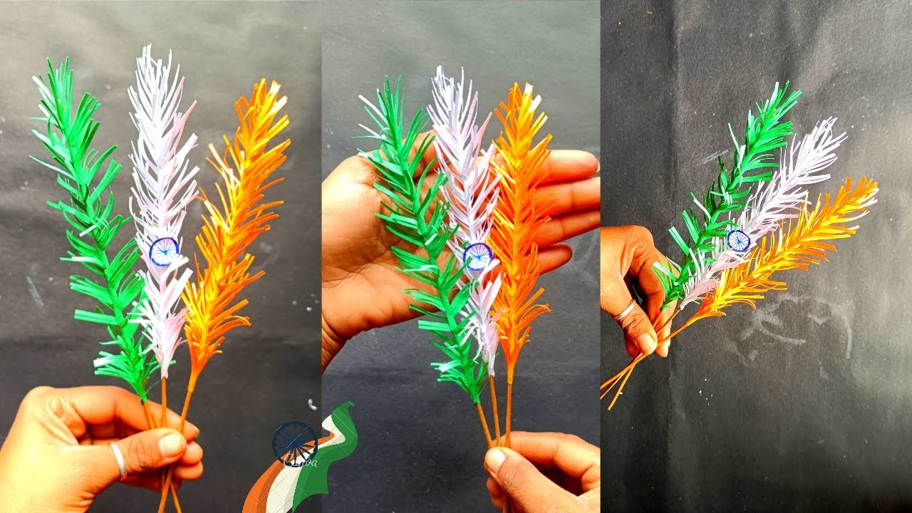 ????????????Tricolour craft for republic day | Independence Day. Republic Day Craft. diy paper craft