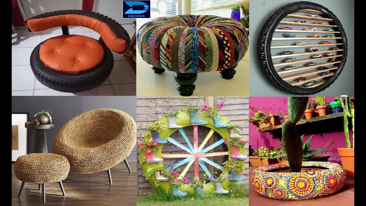Tyre Craft Ideas Easy | Tyre Craft Ideas for Garden | Old Tire Recycle Ideas | Tire Reuse Ideas 2023