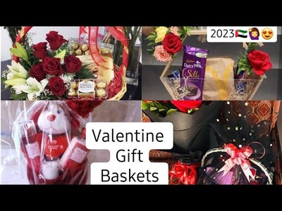 Valentine Day Cute Gift Baskets ideas 2023 ||Easy & Quick DIY || Valentine Flowers????????‍♀️