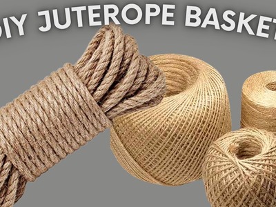 5 Eco-Friendly Jute Rope Basket ideas|| 5 easy and affordable DIY jute rope basket ideas  @YouTube ​