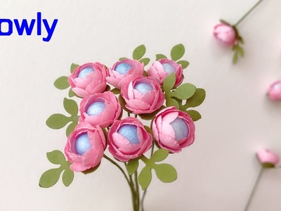 ABC TV | How To Make Miniature Paper Flower With Shape Punch (Slowly) - Craft Tutorial