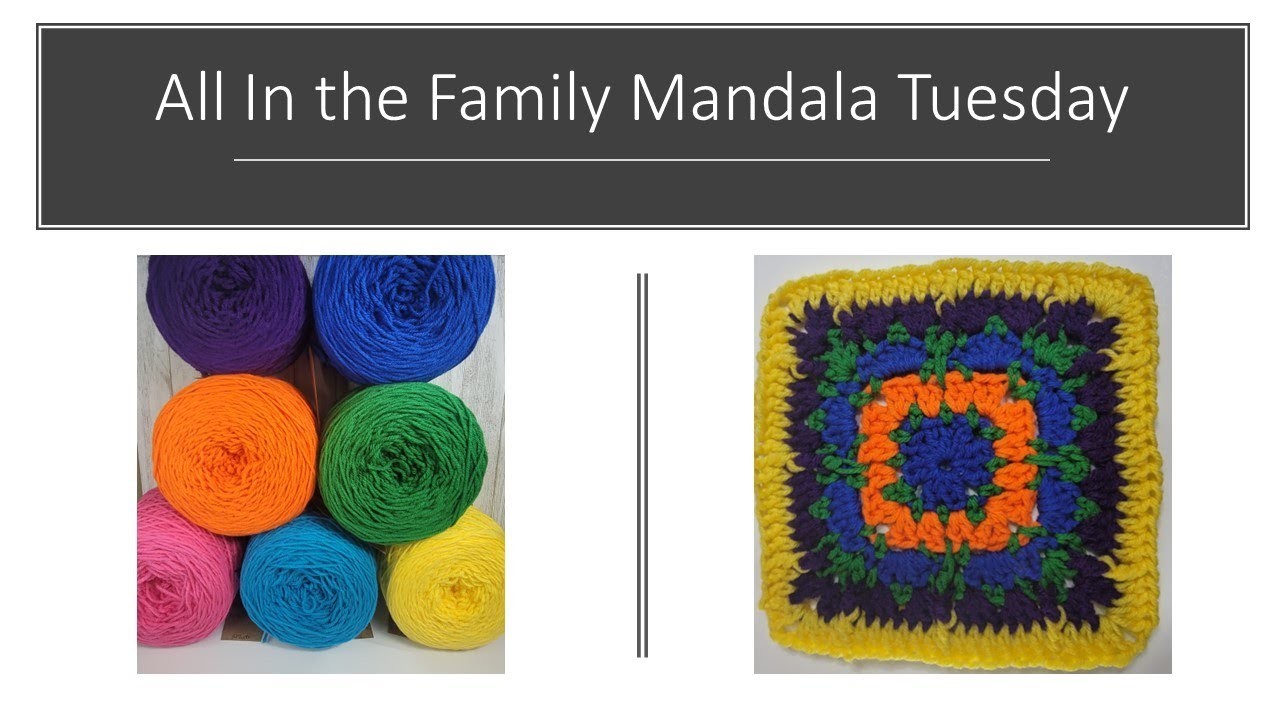 All in the Family Mandala & Circle Fall Mandala Tuesday CAL #mandala #crochet #yarnyfibersisters