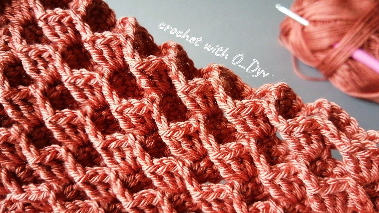 Amazing ???? free 3D crochet baby blanket pattern for beginners