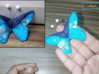 Beautiful diy butterfly hairclip???? making tutorial | simple and easy way @fashion4everBN