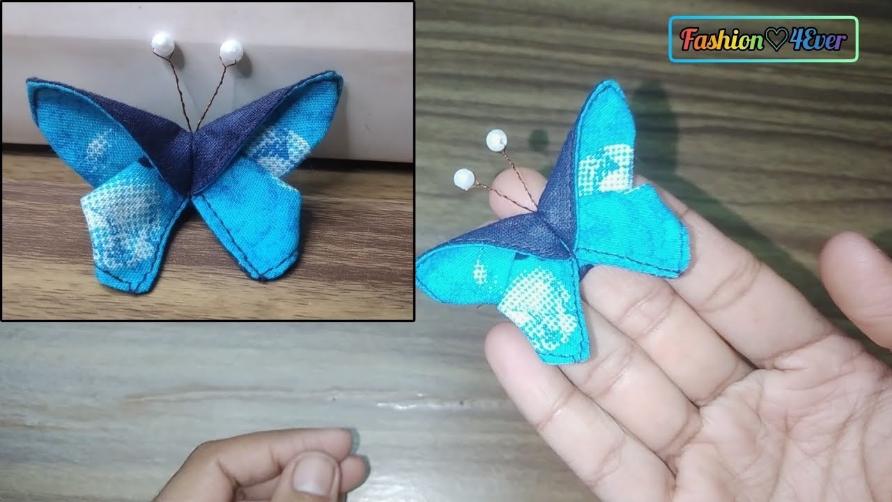 Beautiful diy butterfly hairclip???? making tutorial | simple and easy way @fashion4everBN