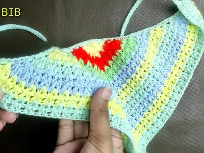 Crochet Baby Bib - How To Crochet Baby Bibs For Beginners - Easy Crochet bib free pattern.Tutorial