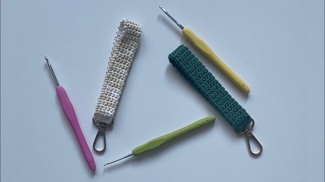 Crochet - Key Lanyard.Keyring Lanyard.Key Holder - Thermal Stitch