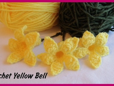 Crochet Yellow Bell Blossoms