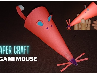 Easy craft and origami ideas, Tutorial on how to make a mouse snout, paper cutting mice