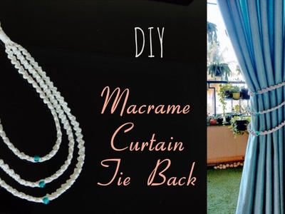 Easy to Make Macrame Curtain Tie Back | Step by Step Tutorial | DIY | How to Macrame