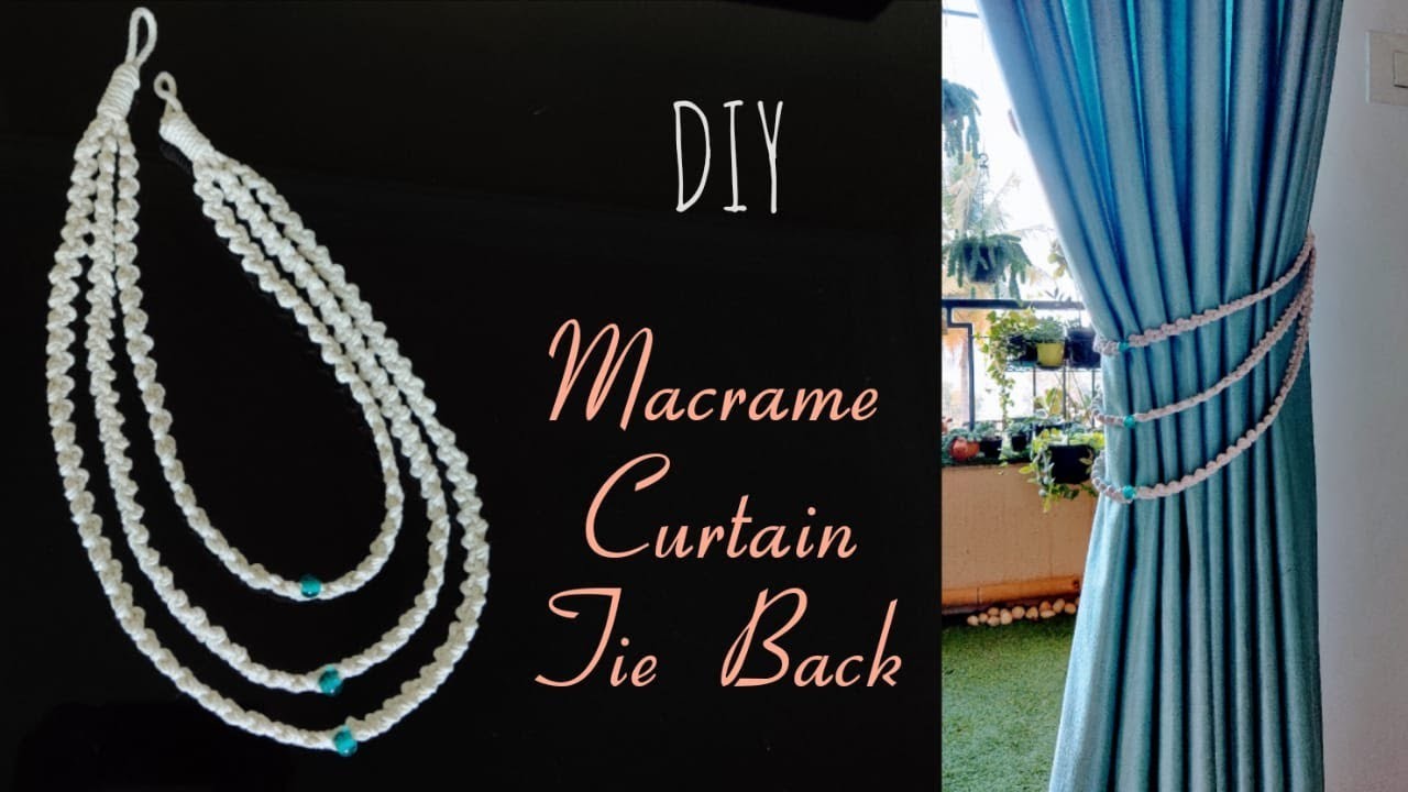 Easy to Make Macrame Curtain Tie Back | Step by Step Tutorial | DIY | How to Macrame